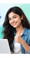 Happy student